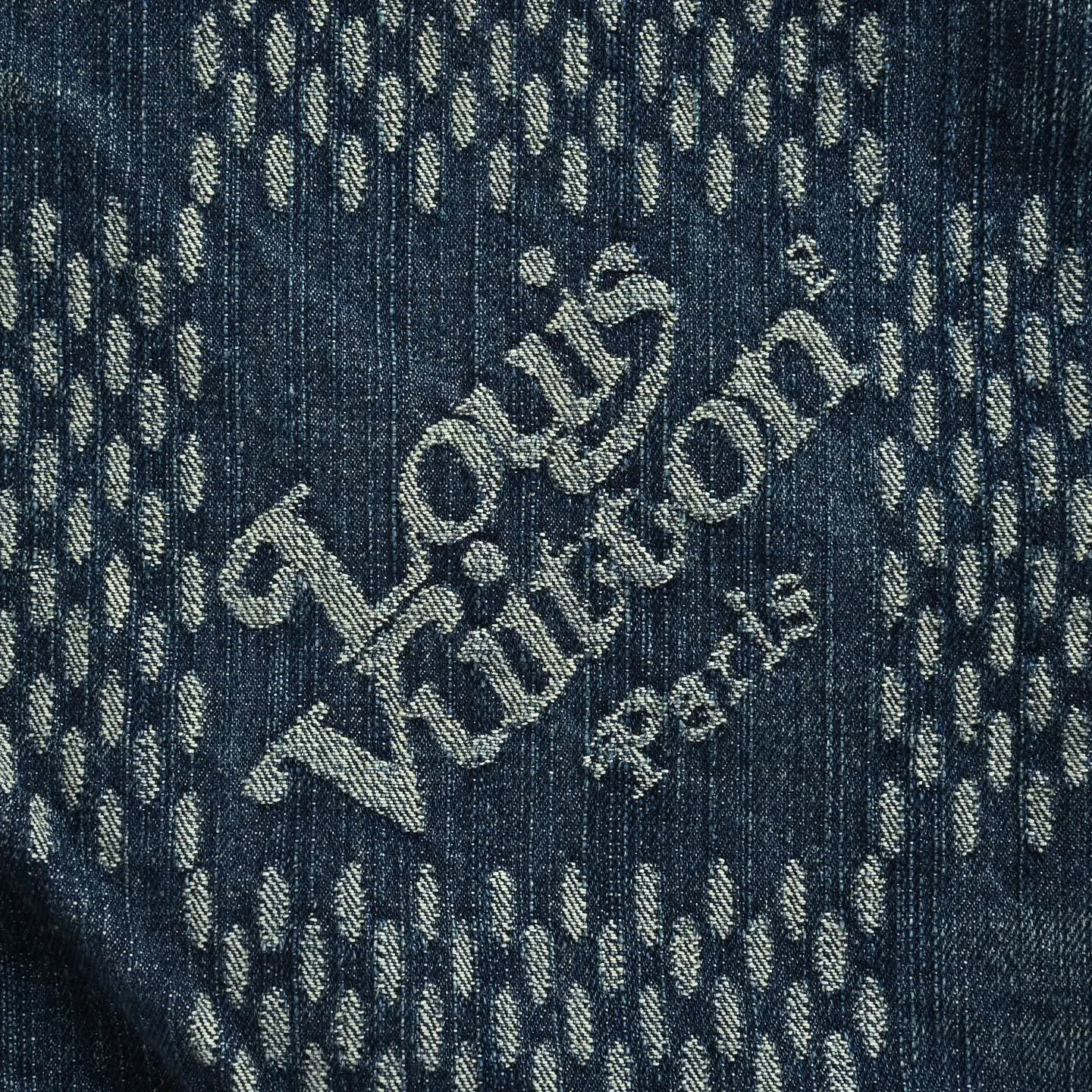 Louis Vuitton/Louis Vuitton Classic checkerboard washed denim jacket jacket